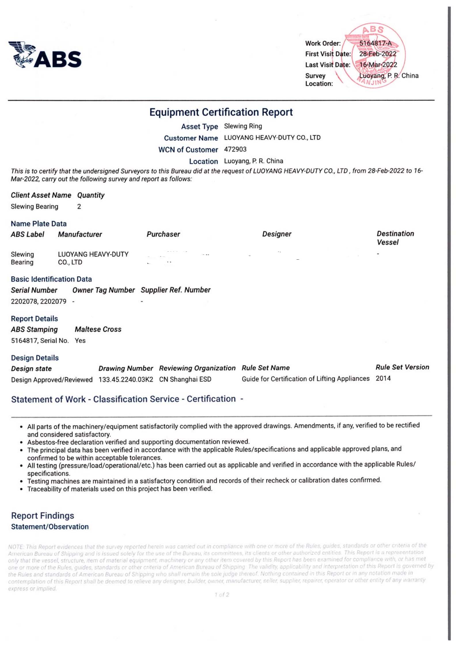 Quality & Certifications