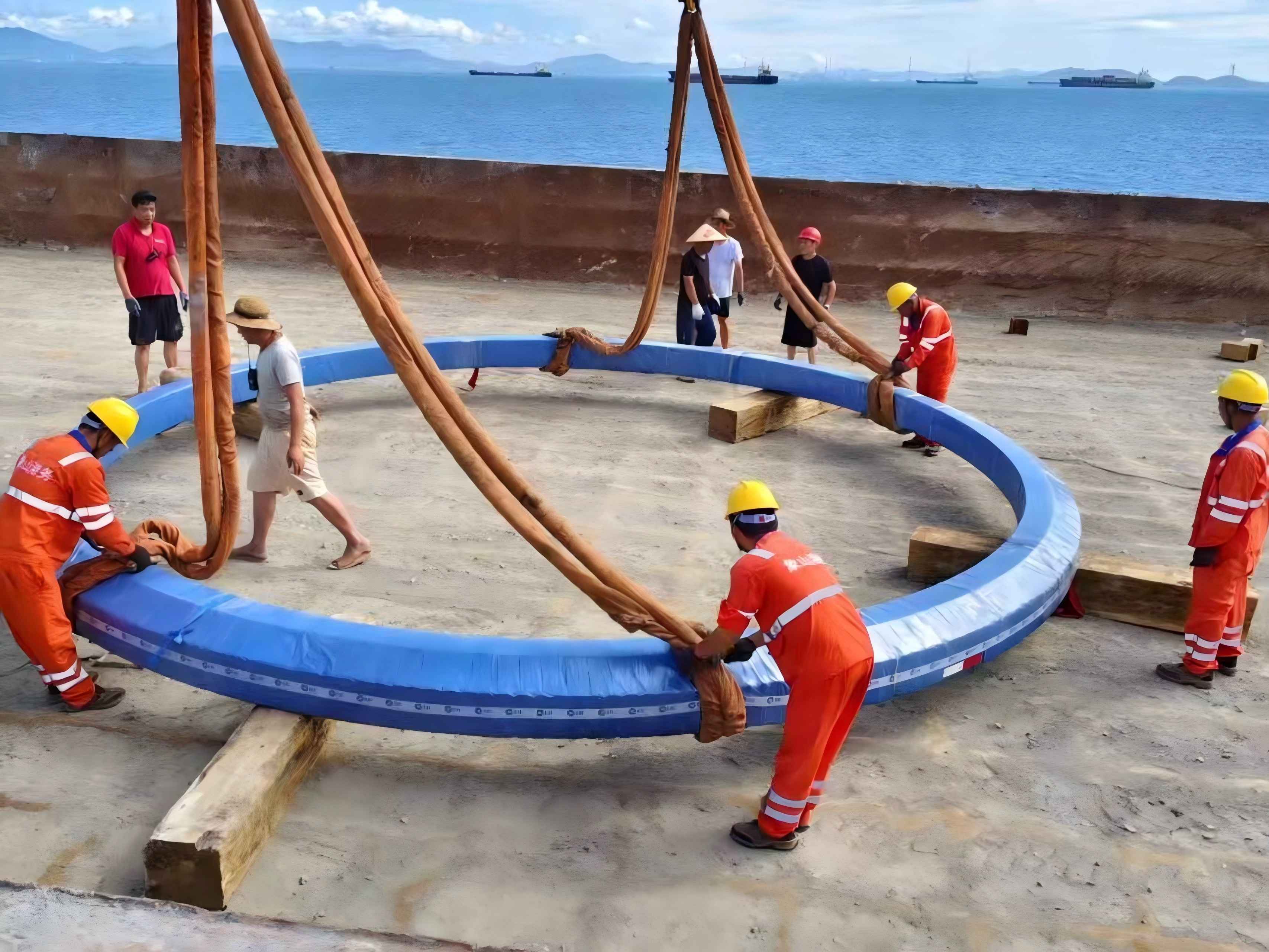 LTZC 6.8-meter slewing bearing successfully delivered.