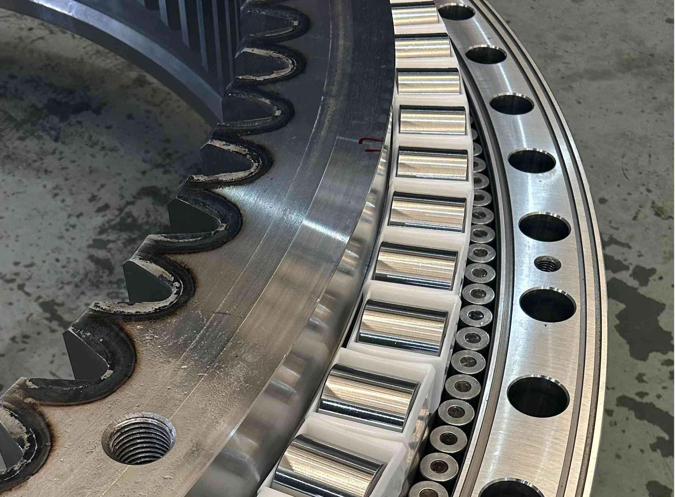 Three-Row Roller Slewing Bearing for Heavy-Duty Ship Deck Cranes